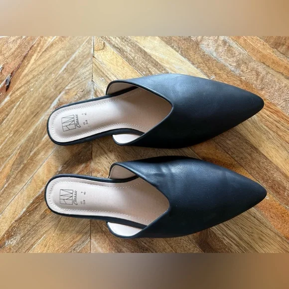 Women's Backless Slip on Slides Loafer Shoes Flats Comfortable Pointed Toe Mules - Picture 4 of 6